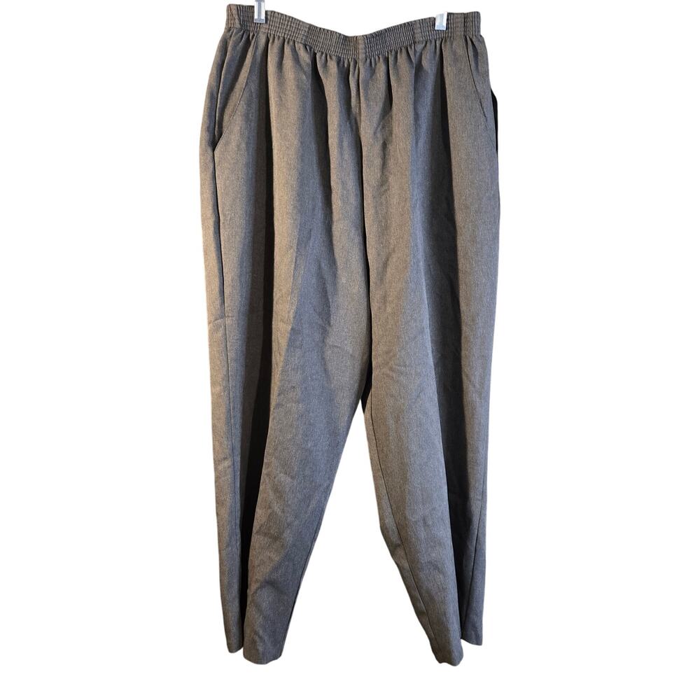 Vintage NWT Briggs Heather Gray Trousers 18WP [0161]
